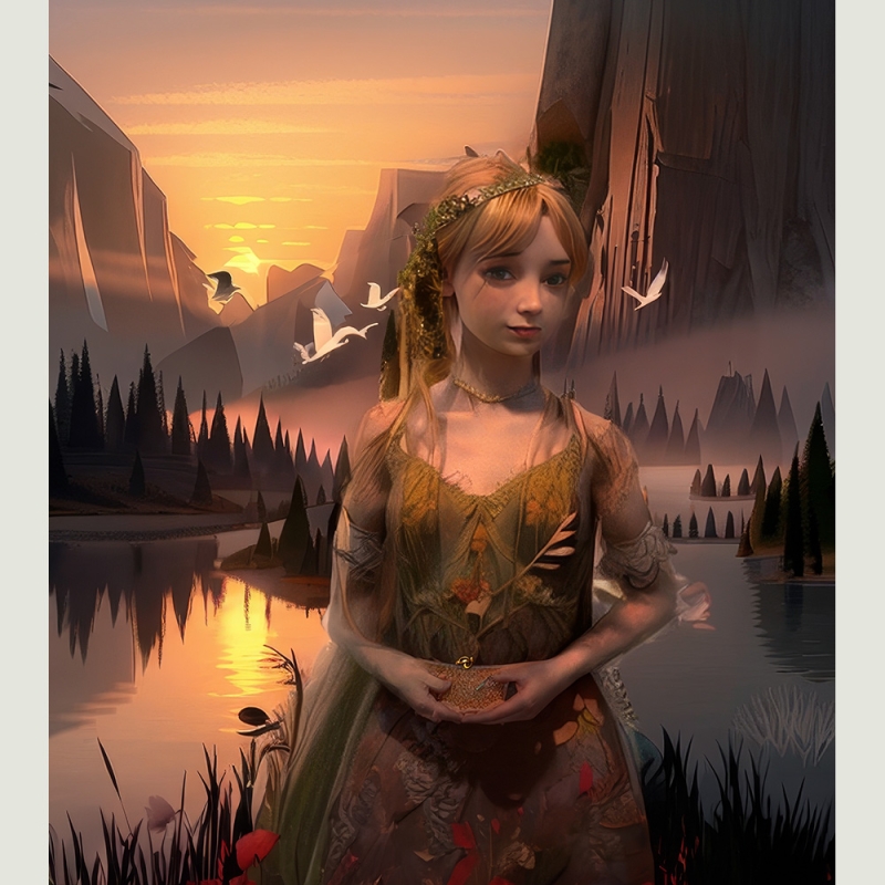 FAIRY AT SUNSET